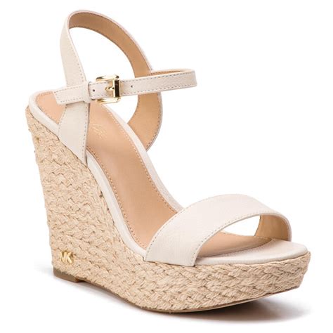 michael kors jill wedge cream